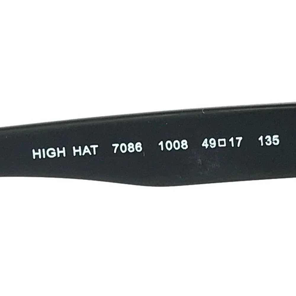 Arnette HIGH HAT 7086 1008 Eyeglasses Frames Black Square Full Rim 49-17-135